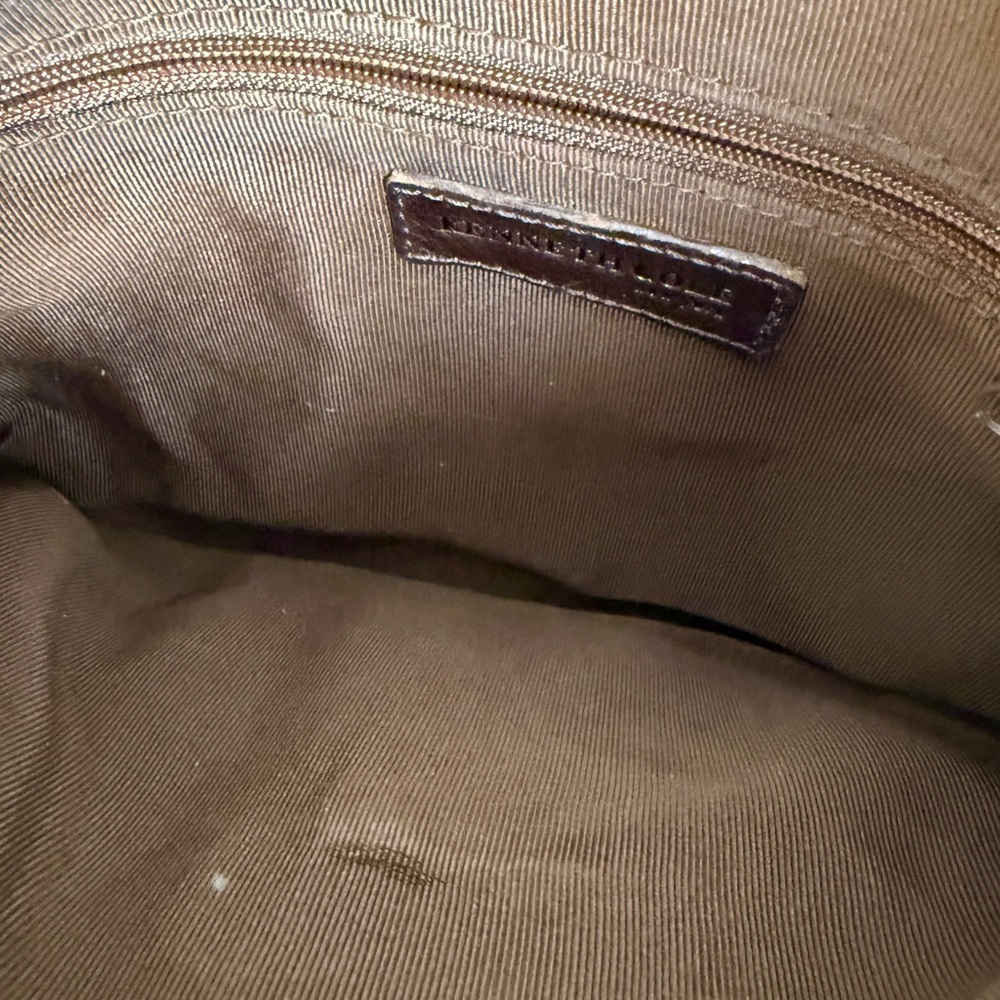Kenneth Cole Dark Brown Leather Shoulder Bag - Picture 5 of 5